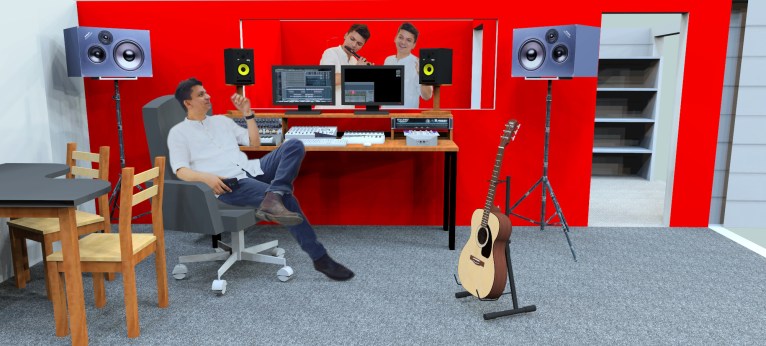 Rohit in his studio another angle